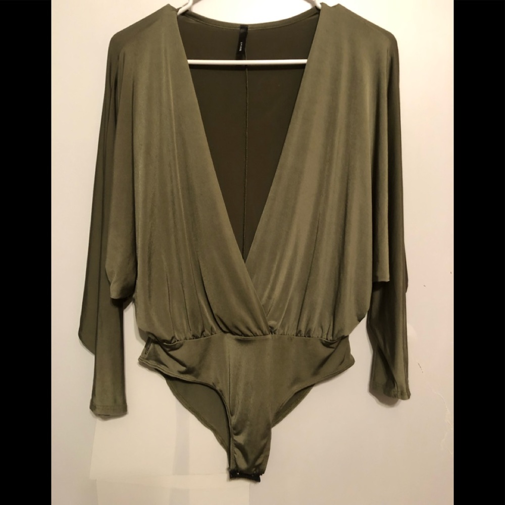 Green body suit size medium
